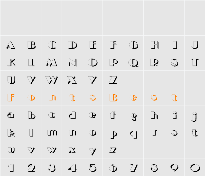 BIGCSHAD-Normal Wide Character Map