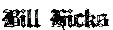 Bill Hicks Font Image