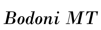Bodoni MT
