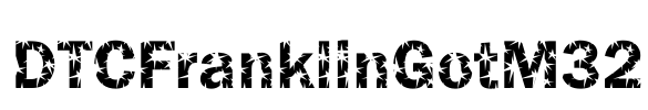 DTCFranklinGotM32 Font Image