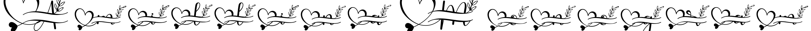 Amillina Monogram Font Image