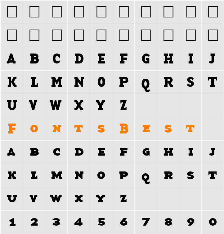 BaseTwSerifSmallCaps Character Map