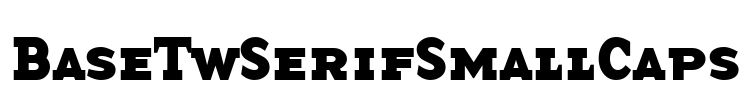BaseTwSerifSmallCaps Font Image