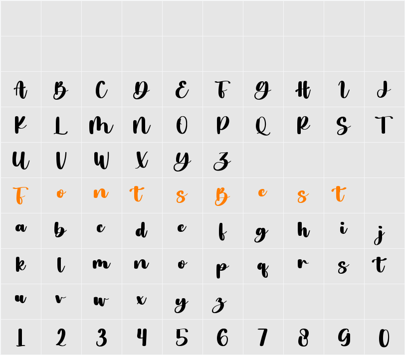 Normal Character Map