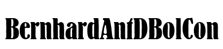 BernhardAntDBolCon Font Image