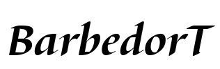 BarbedorT Font Image