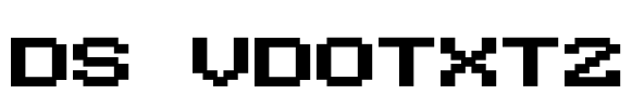 DS VDOTXT2 Font Image