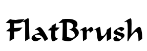 FlatBrush Font Image
