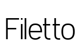 Filetto Font Image