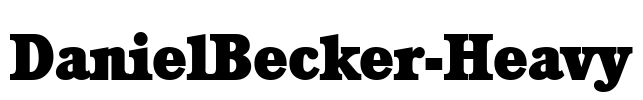DanielBecker-Heavy Font Image