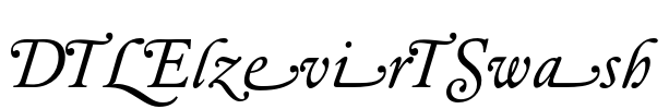 DTLElzevirTSwash Font Image