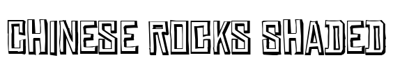 Chinese Rocks Shaded