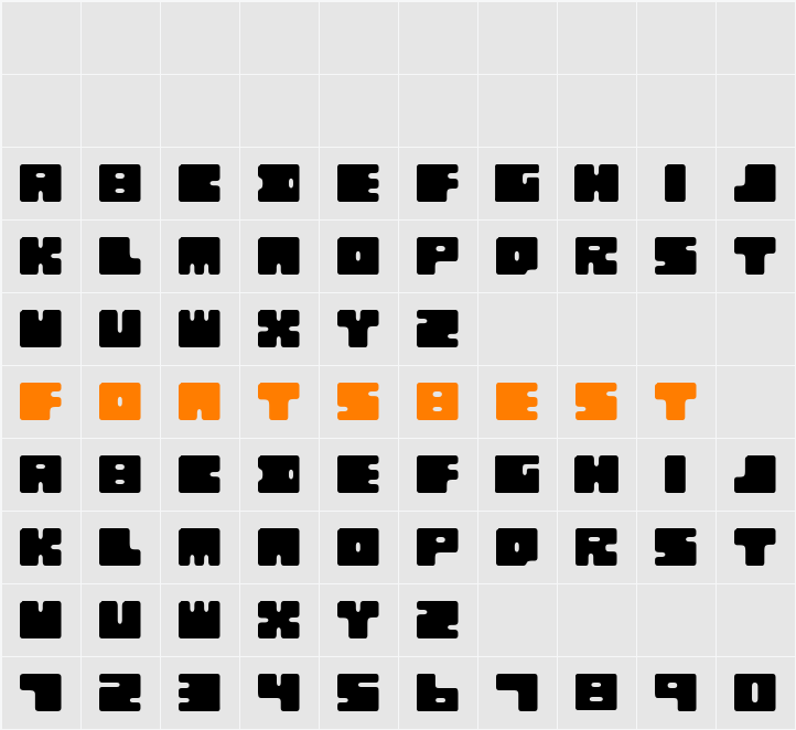 Q-bo Character Map