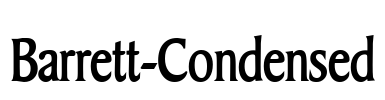 Barrett-Condensed Font Image