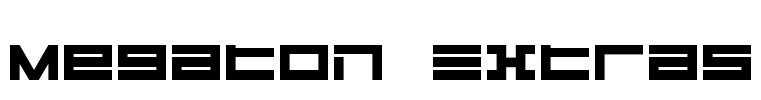 Megaton Extras Font Image