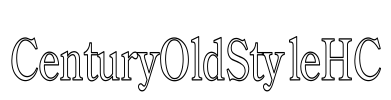 CenturyOldStyleHC Font Image
