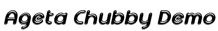 Ageta Chubby Demo Font Image