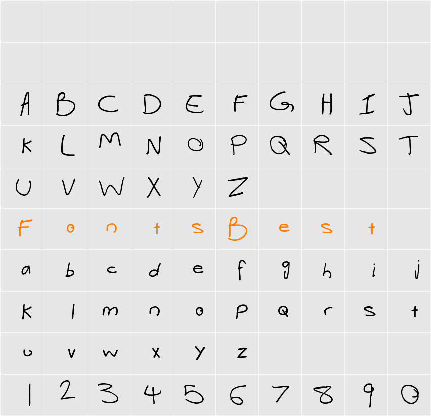 Alix2 Character Map