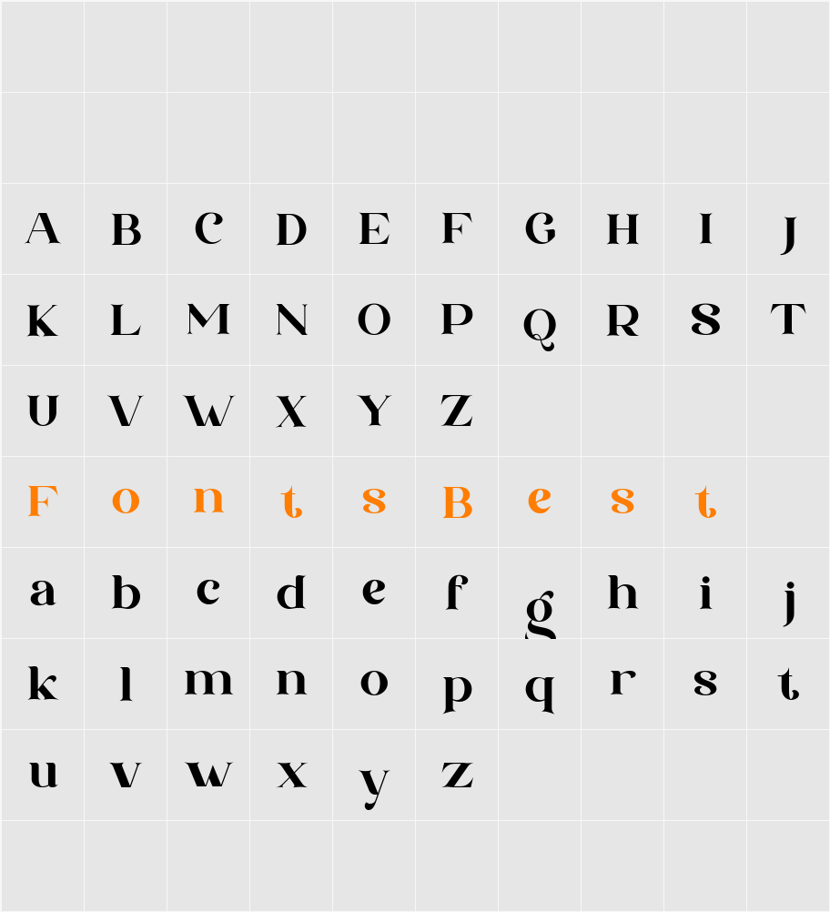 BorgenyDemo Character Map