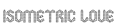 Isometric Love Font Image