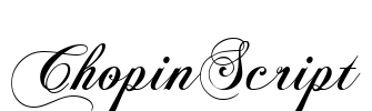 ChopinScript Font Image