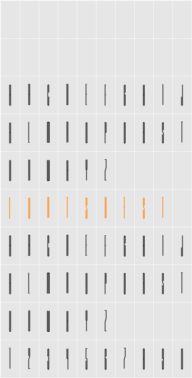 Barcode Character Map
