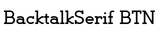 BacktalkSerif BTN