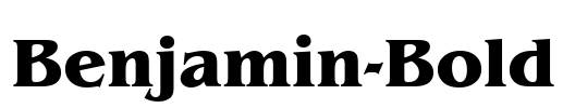 Benjamin-Bold Font Image