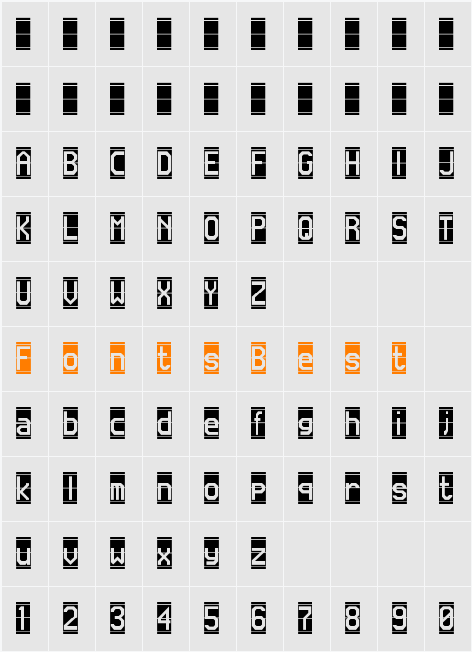 Flappen Character Map