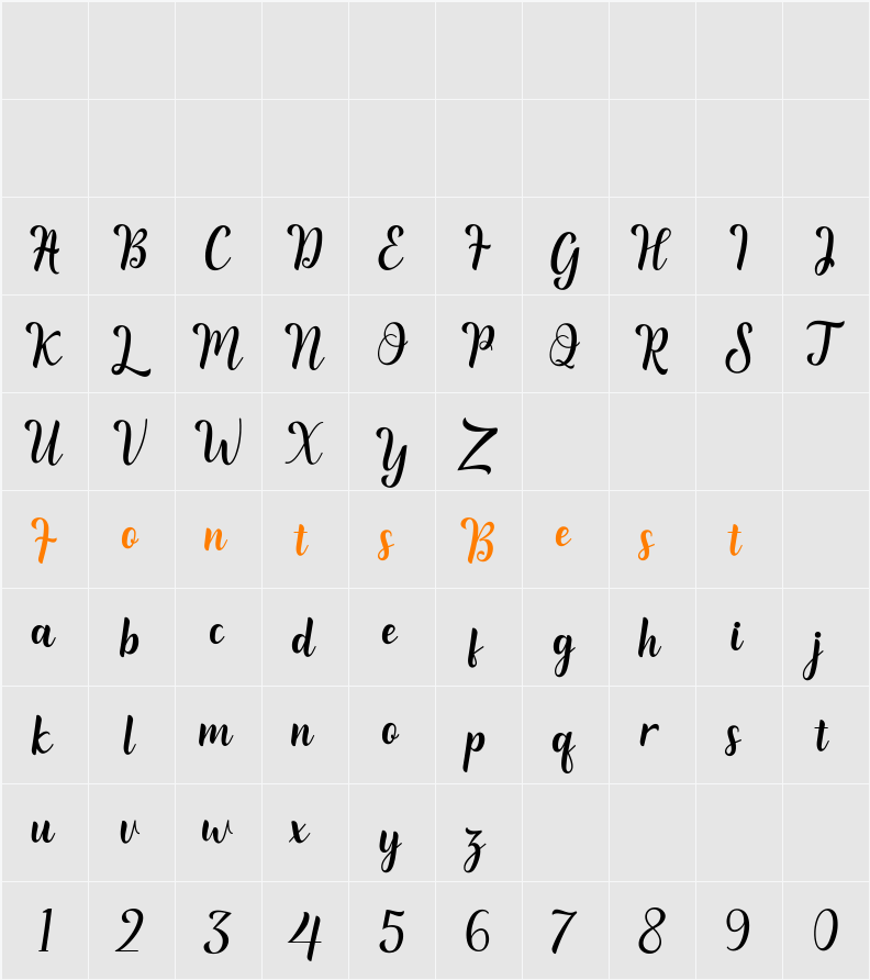 Reading Character Map