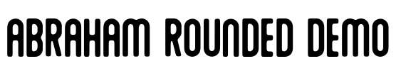 Abraham Rounded Demo Font Image