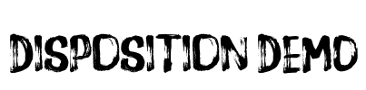 Disposition DEMO Font Image