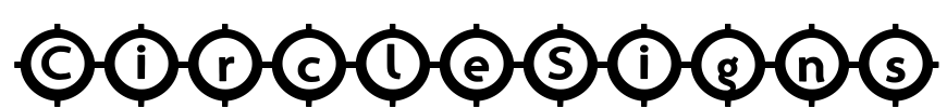 CircleSigns Font Image
