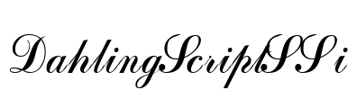 DahlingScriptSSi Font Image
