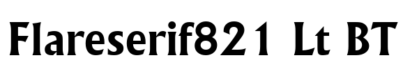 Flareserif821 Lt BT Font Image
