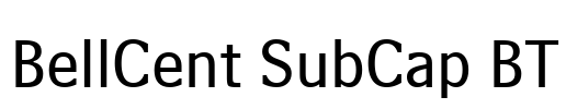 BellCent SubCap BT Font Image