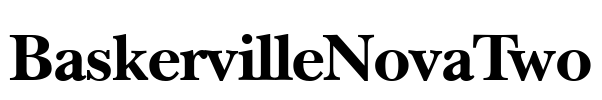 BaskervilleNovaTwo Font Image