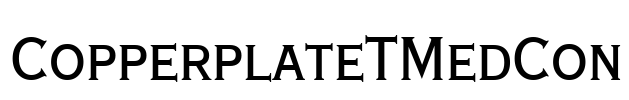 CopperplateTMedCon Font Image