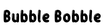 Bubble Bobble Font Image