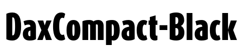 DaxCompact-Black Font Image