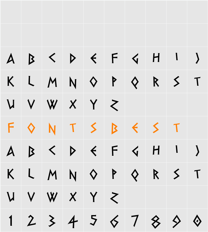 DS Greece Character Map