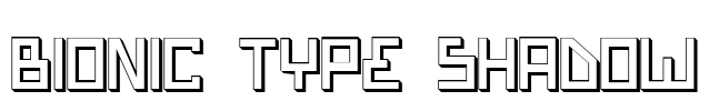 Bionic Type Shadow Font Image