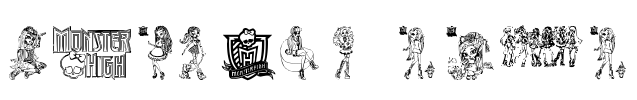 Monster High Font Image