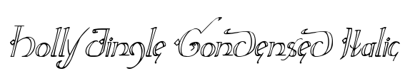 Holly Jingle Condensed Italic