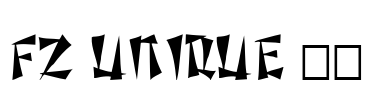 FZ UNIQUE 21 Font Image