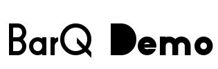 BarQ Demo Font Image