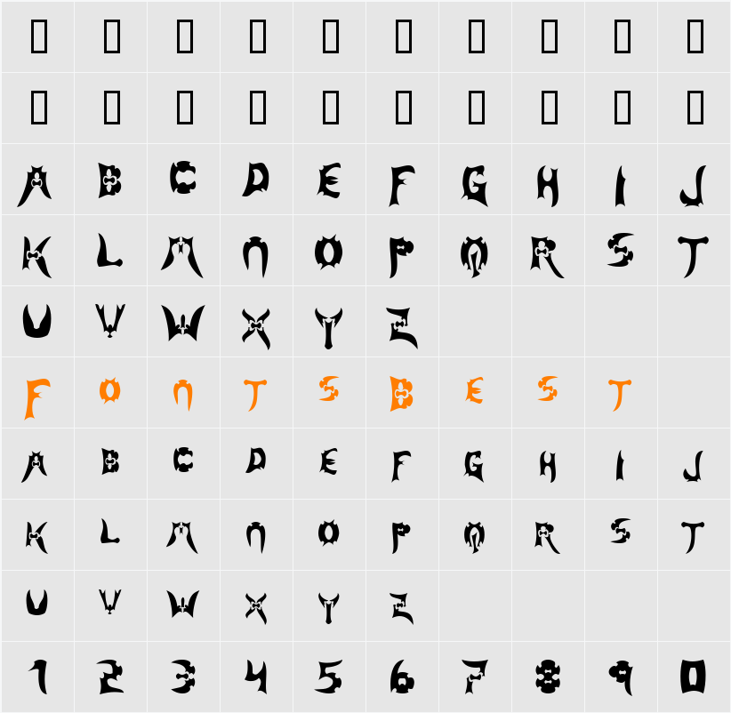 JI-Mutule Character Map
