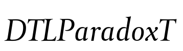 DTLParadoxT Font Image