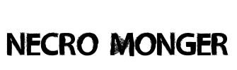 Necro Monger Font Image
