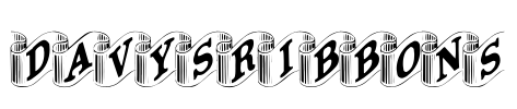 DavysRibbons Font Image